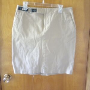 Chaps Khaki Mini skirt size 12